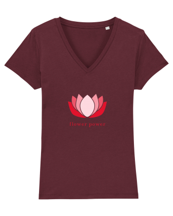 yoga flower power Burgundy