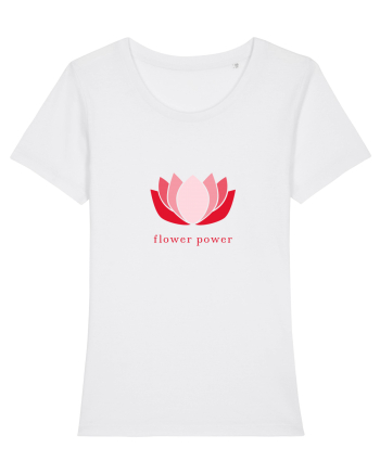 yoga flower power White