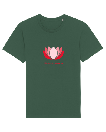 yoga flower power Bottle Green