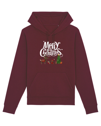Merry Christmas (scenă de Crăciun)  Burgundy