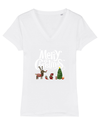 Merry Christmas (scenă de Crăciun)  White
