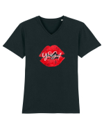 yoga kiss Tricou mânecă scurtă guler V Bărbat Presenter