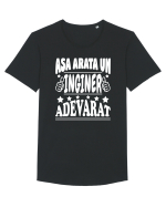 Asa arata un inginer adevarat Tricou mânecă scurtă guler larg Bărbat Skater