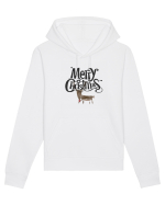 Merry Christmas (Ren timid) negru Hanorac Unisex Drummer