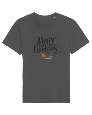 Merry Christmas (Ren timid) negru Anthracite