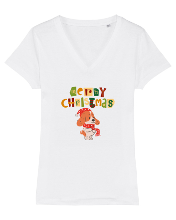 Merry Christmas (cățelus festiv)  White