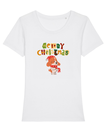 Merry Christmas (cățelus festiv)  White