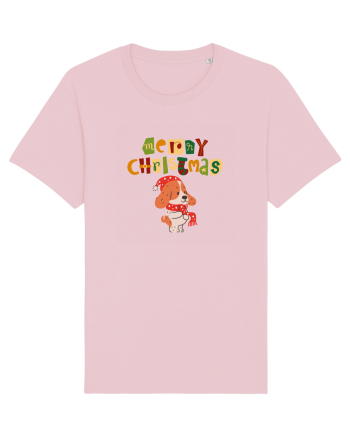 Merry Christmas (cățelus festiv)  Cotton Pink