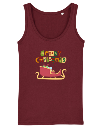 Merry Christmas (sania lui Moș Crăciun)  Burgundy