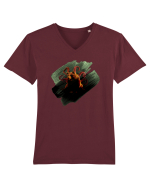 Octobear Tricou mânecă scurtă guler V Bărbat Presenter