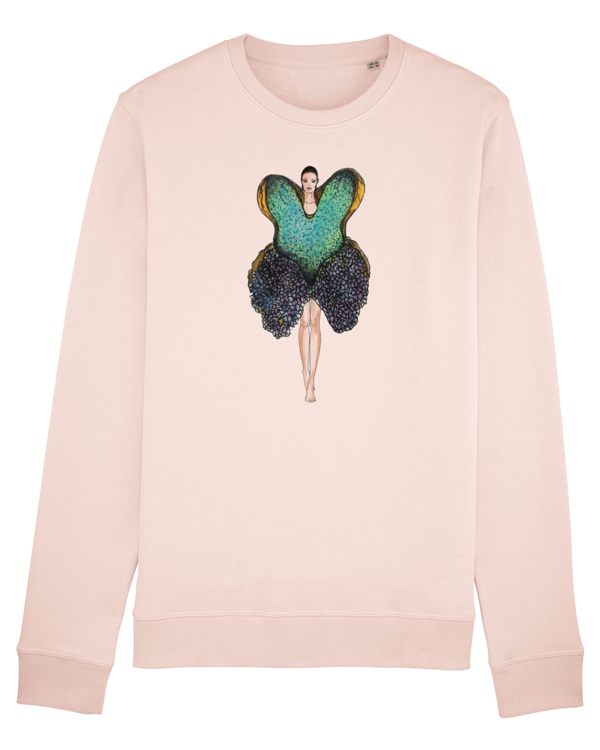 Bluză mânecă lungă Unisex Rise Candy Pink