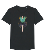 Fashion Tricou mânecă scurtă guler larg Bărbat Skater