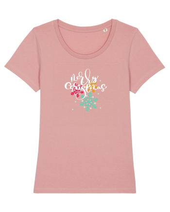Merry Christmas (fulgi de nea colorați)  Canyon Pink