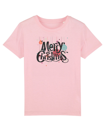Merry Christmas (decorațiuni Crăciun) negru Cotton Pink