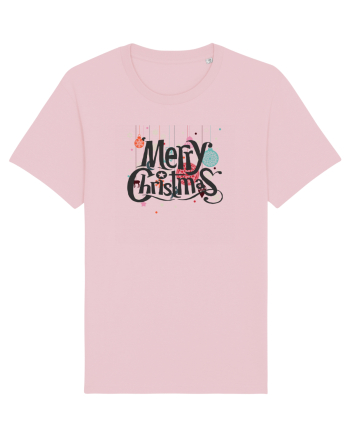 Merry Christmas (decorațiuni Crăciun) negru Cotton Pink