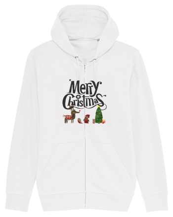 Merry Christmas (scenă de Crăciun) negru White