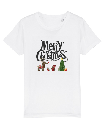 Merry Christmas (scenă de Crăciun) negru White