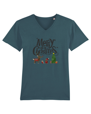Merry Christmas (scenă de Crăciun) negru Stargazer