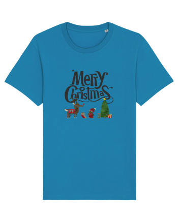 Merry Christmas (scenă de Crăciun) negru Azur