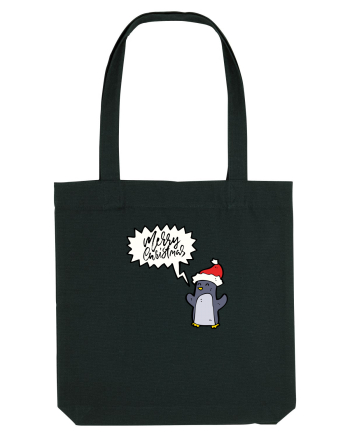 Merry Christmas Pinguin Black