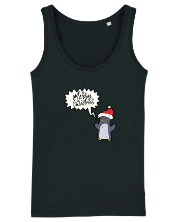 Merry Christmas Pinguin Black