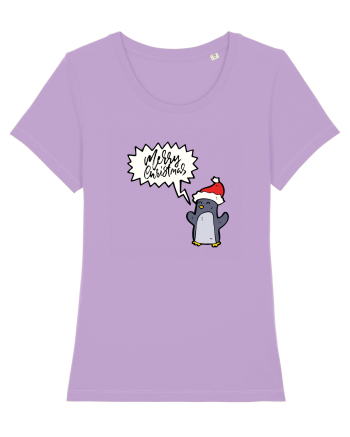 Merry Christmas Pinguin Lavender Dawn