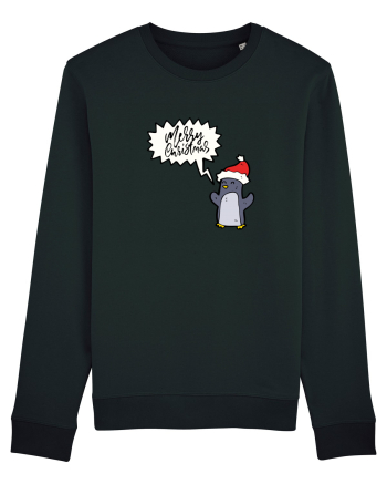 Merry Christmas Pinguin Black