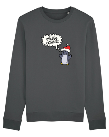 Merry Christmas Pinguin Anthracite