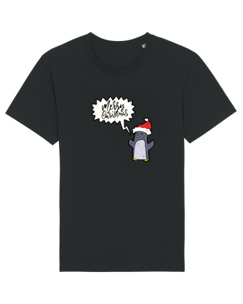 Merry Christmas Pinguin Black