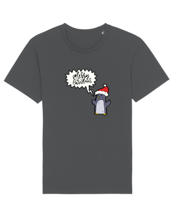 Merry Christmas Pinguin Anthracite