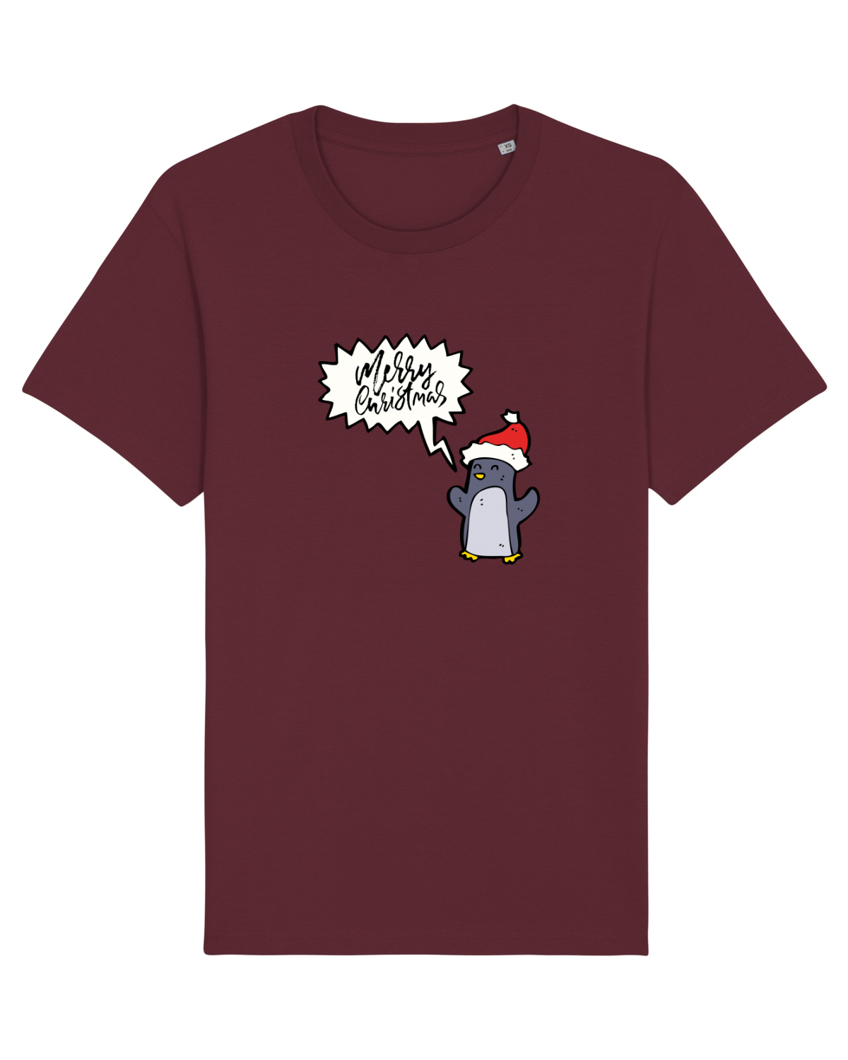 Tricou mânecă scurtă Unisex Rocker Burgundy