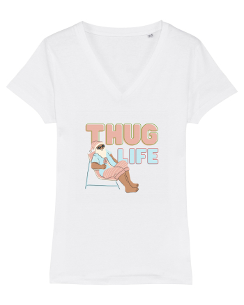 Moș Crăciun Thug Life White