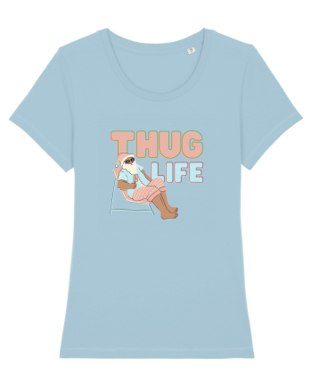 Moș Crăciun Thug Life Sky Blue
