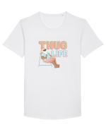 Moș Crăciun Thug Life Tricou mânecă scurtă guler larg Bărbat Skater