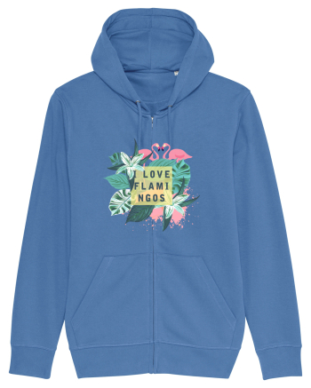 I love Flamingos Bright Blue
