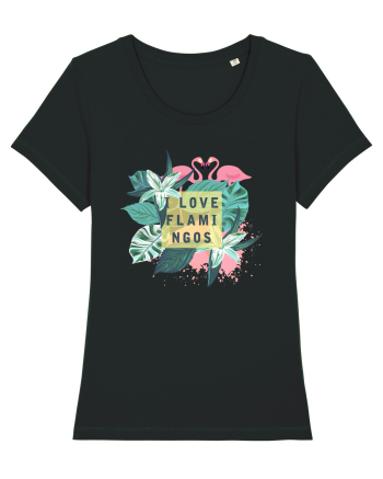 I love Flamingos Black