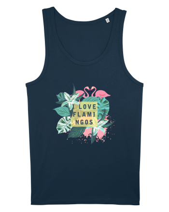 I love Flamingos Navy