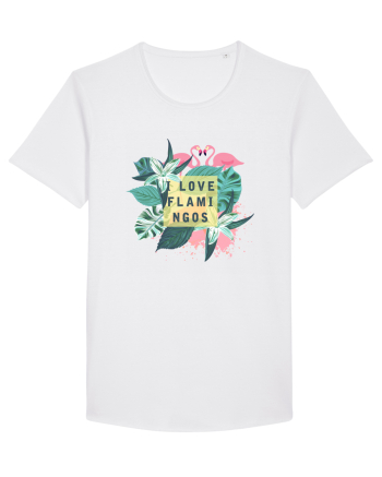 I love Flamingos White