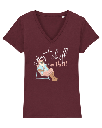 Moș Crăciun Just Chill No Thrill  Burgundy