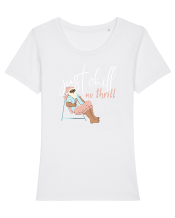 Moș Crăciun Just Chill No Thrill  White