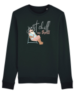 Moș Crăciun Just Chill No Thrill  Bluză mânecă lungă Unisex Rise