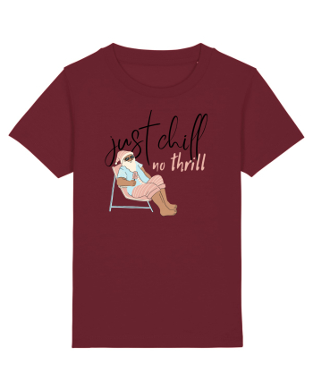 Moș Crăciun Just Chill No Thrill (negru)  Burgundy