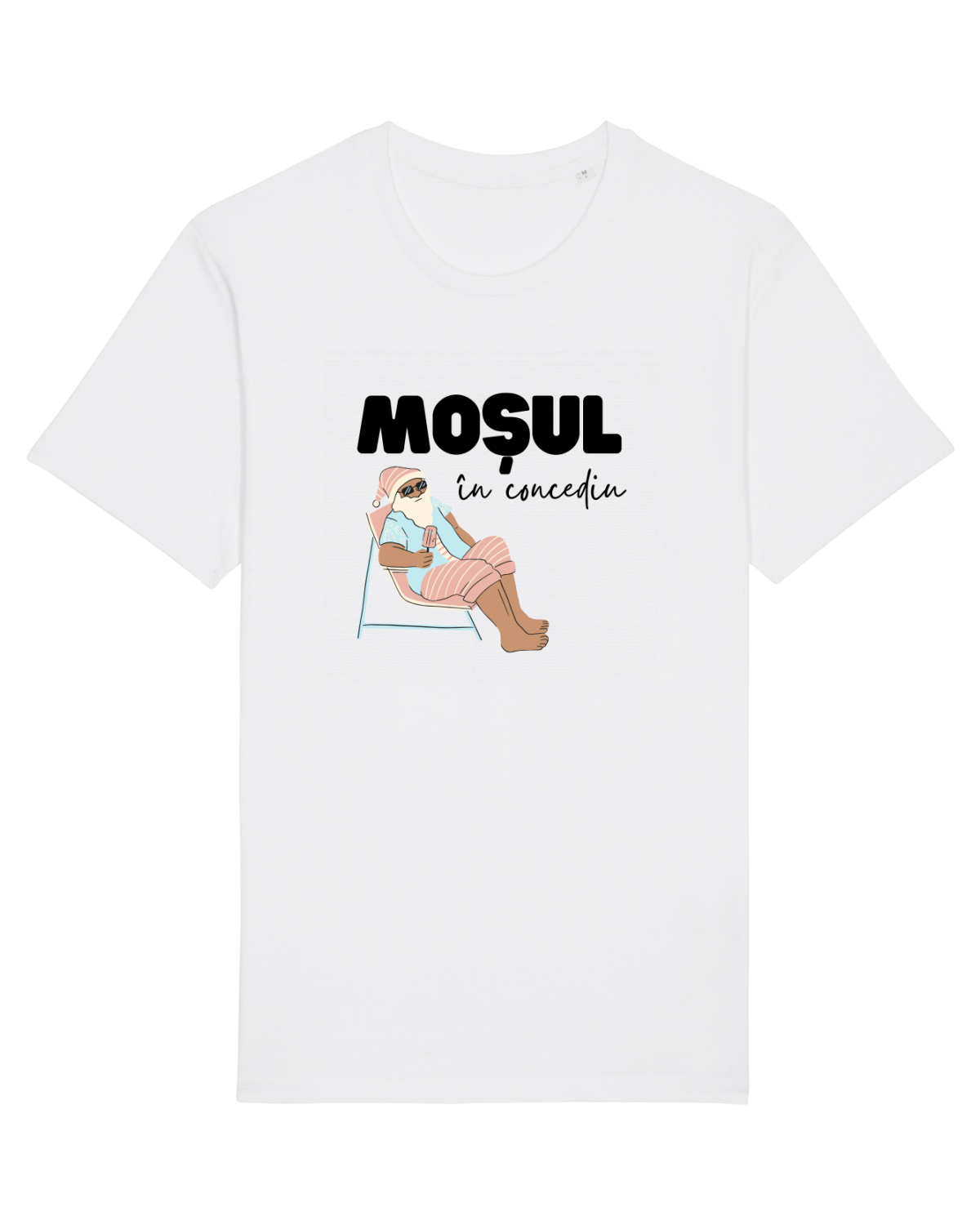 Tricou mânecă scurtă Unisex Rocker White