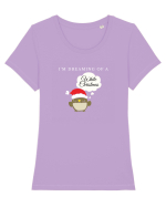 Dreaming of a White Christmas (bufniță)  Tricou mânecă scurtă guler larg fitted Damă Expresser
