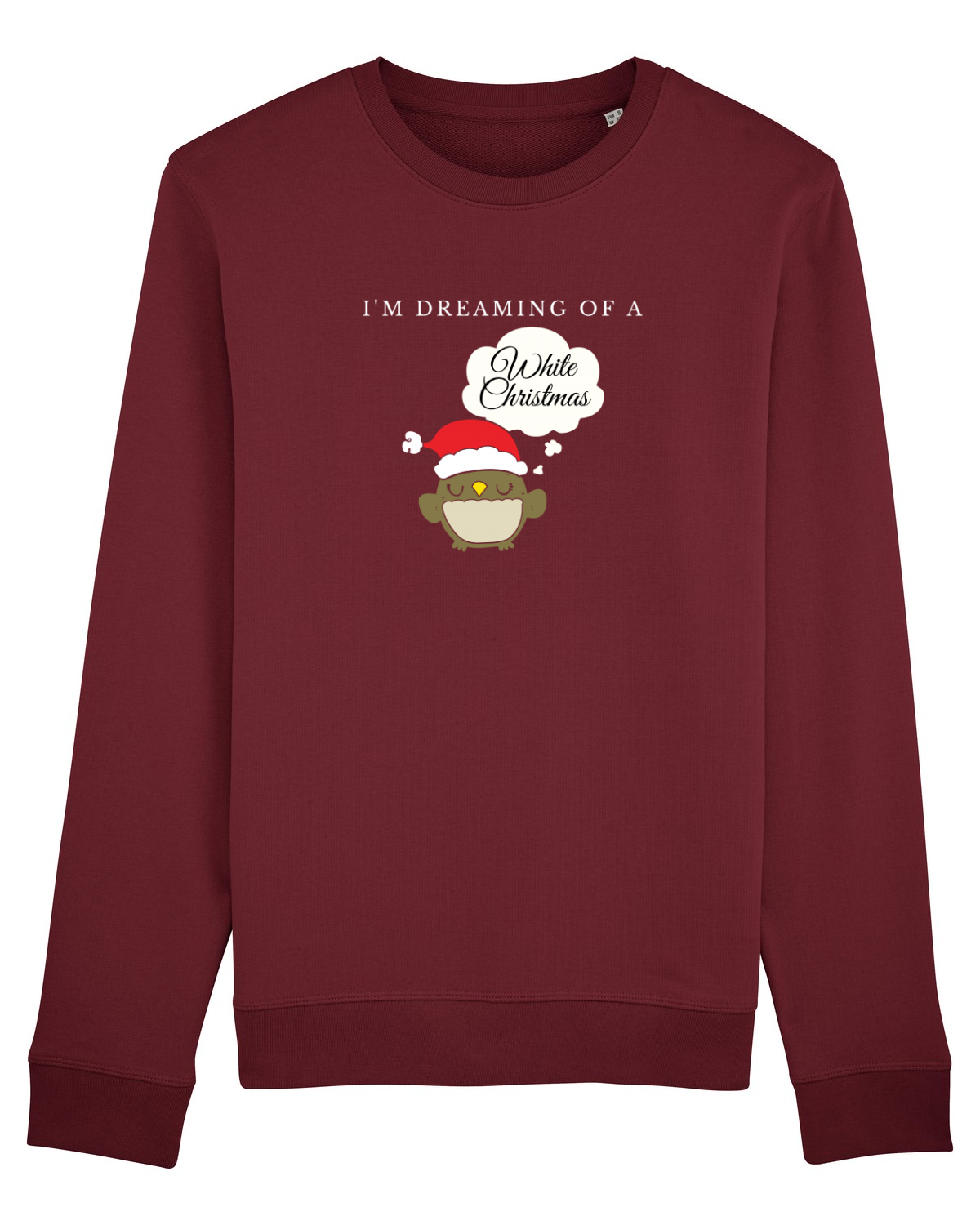 Bluză mânecă lungă Unisex Rise Burgundy