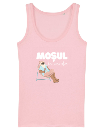 Moș Crăciun în Concediu (alb)  Cotton Pink