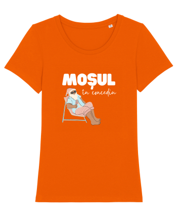 Moș Crăciun în Concediu (alb)  Bright Orange