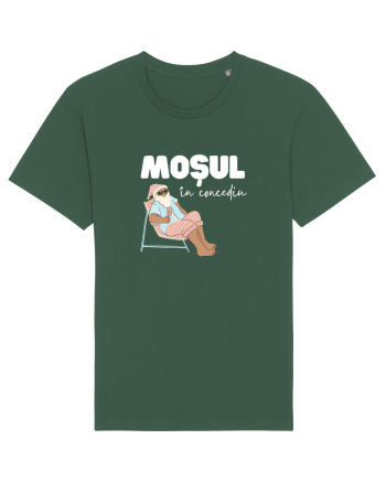 Moș Crăciun în Concediu (alb)  Bottle Green