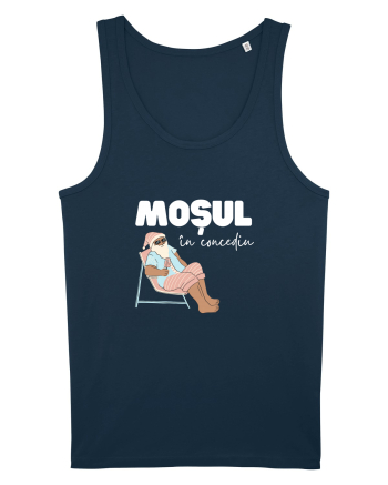 Moș Crăciun în Concediu (alb)  Navy