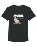Moș Crăciun în Concediu (alb)  Tricou mânecă scurtă guler larg Bărbat Skater